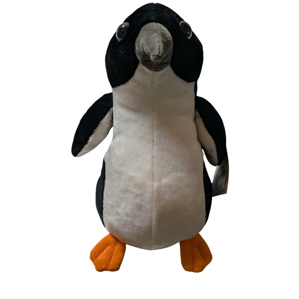 Wild Republic Cuddlekins Adelie Penguin Plush Stuffed Animal Black White 12 inch